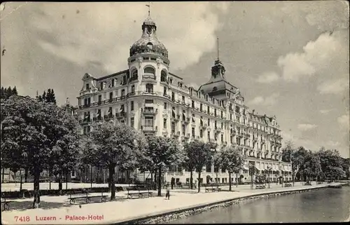 Ak Luzern Stadt Schweiz, Palace Hotel