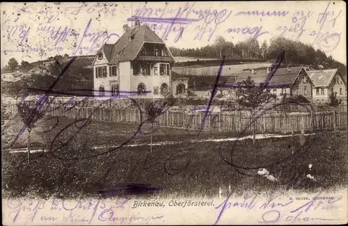 Ak Birkenau im Odenwald Hessen, Oberförsterei