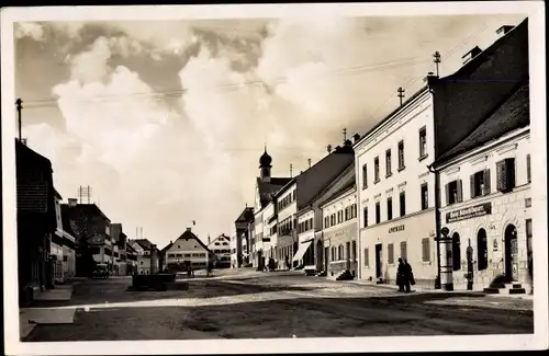 Ak Ortenburg Niederbayern, Marktplatz