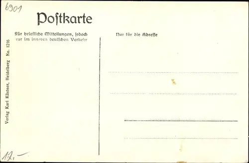 Ak Neckarsteinach in Hessen, Vorderburg, Teilansicht, Gleise