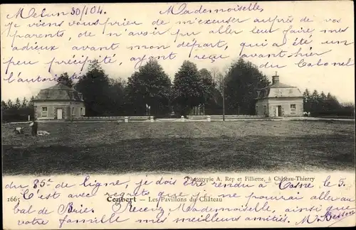 Ak Coubert Seine et Marne, Les Pavillons du Chateau