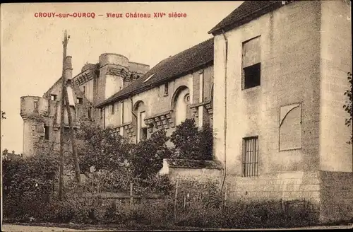Ak Crouy sur Ourcq Seine et Marne, Vieux Chateau XIV siecle