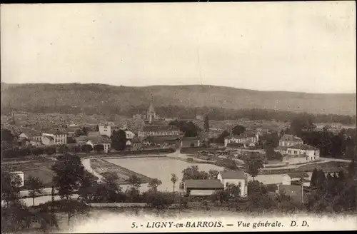 Ak Ligny en Barrois Meuse, Vue generale