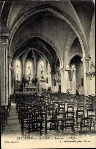 Ak Bellerive sur Allier Vichy, Intérieur de l´Eglise