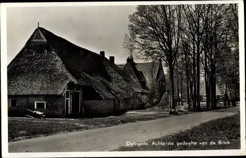 Ak Dwingeloo Drenthe Niederlande, Achterste gedeelte van de Brink