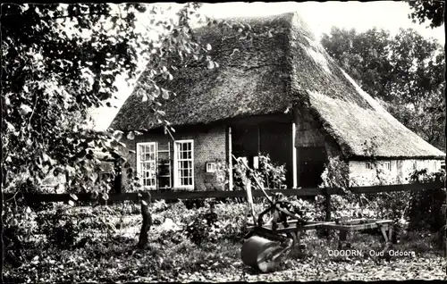 Ak Borger Odoorn Drenthe Niederlande, Oud Odoorn, Landhaus, Pflug