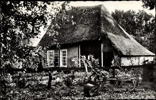 Ak Borger Odoorn Drenthe Niederlande, Oud Odoorn, Landhaus, Pflug