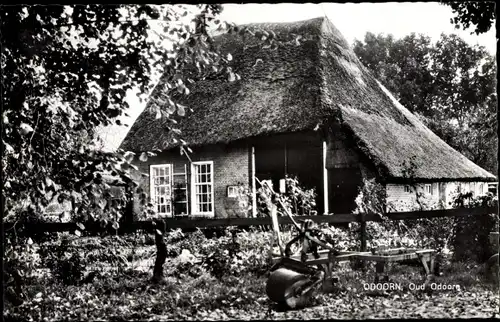 Ak Borger Odoorn Drenthe Niederlande, Oud Odoorn, Landhaus, Pflug