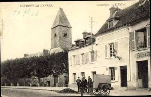 Ak Bonnières-sur-Seine Yvelines, Eglise