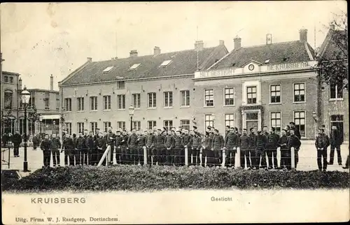 Ak Kruisberg Gelderland, Gesticht, Niederländische Soldaten