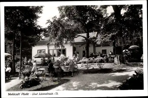 Ak Bad Schwalbach im Taunus, Waldcafé Platte