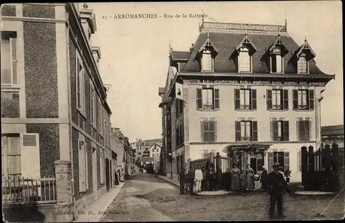 Ak Arromanches Calvados, Rue de la Batterie