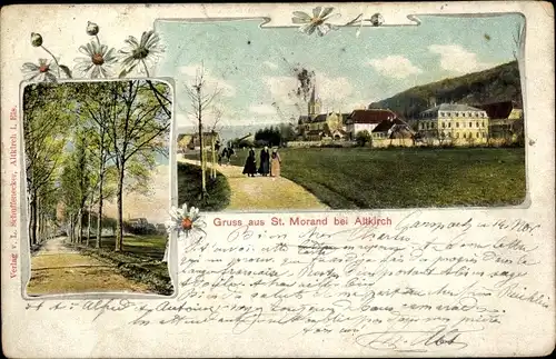 Ak Saint Morand Elsass Haut Rhin, Vue generale