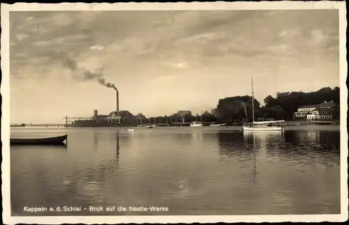 Ak Kappeln an der Schlei, Nestlewerke, Wasserpartie