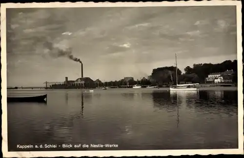 Ak Kappeln an der Schlei, Nestlewerke, Wasserpartie