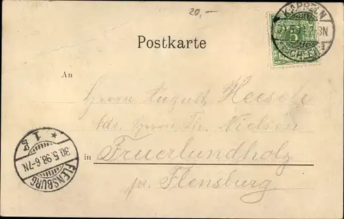 Ak Kappeln an der Schlei, Hafenpartie