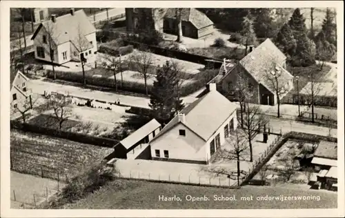 Ak Haarlo Gelderland, Openb. School met anderwijzerswoning