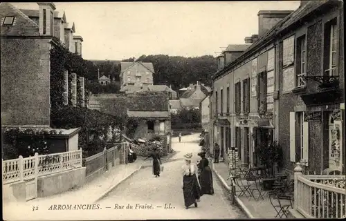 Ak Arromanches Calvados, Rue de Fraine