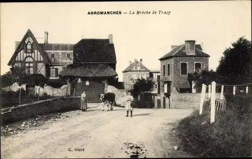 Ak Arromanches Calvados, Le Breche  de Tracy