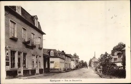 Ak Epaignes Eure, Rue de Beuzeville