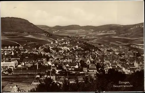 Ak Ebingen Albstadt im Zollernalbkreis, Gesamtansicht, Talpanorama