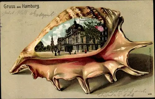 Muschel Litho Hamburg Mitte Altstadt, Deutsches Schauspielhaus