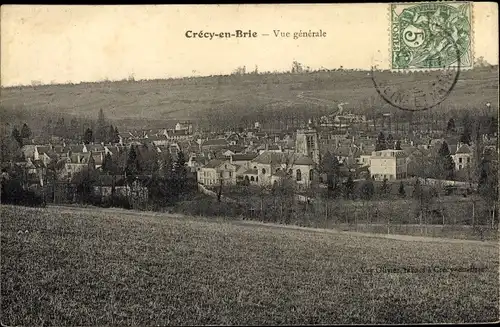 Ak Crecy en Brie Seine et Marne, Vue generale