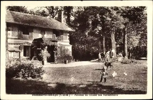 Ak Dammarie les Lys Seine et Marne, Pavillon de Chasse des Noctambules