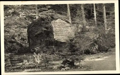 Ak Sankt Blasien im Schwarzwald, Eichendorfstein