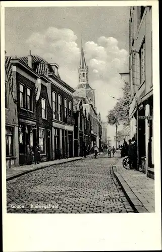 Ak Gouda Südholland Niederlande, Kleiwegstraat
