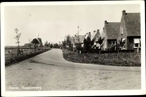 Ak Diever Westerveld Drenthe Niederlande, Veentjesweg