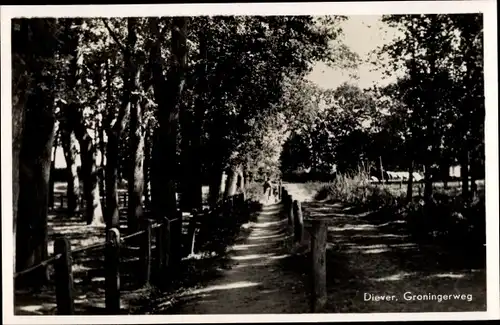 Ak Diever Westerveld Drenthe Niederlande, Groningerweg