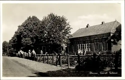 Ak Diever Westerveld Drenthe Niederlande, Geref School