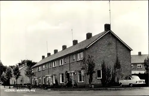 Ak Heerde Gelderland, Molenkampweg, Auto