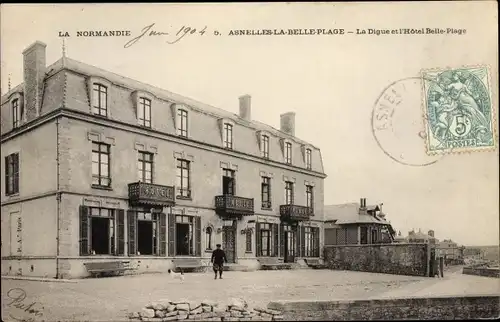 Ak Asnelles Calvados, La Digue, L'Hotel Belle Plage