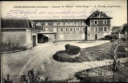 Ak Asnelles Calvados, Annexe de l'Hotel Belle Plage