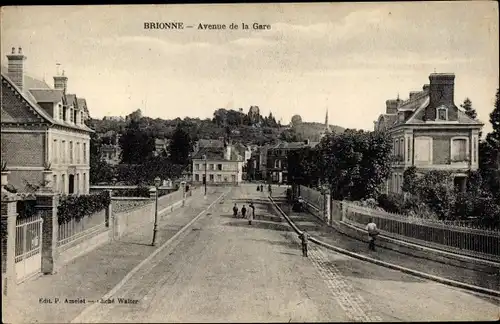 Ak Brionne Eure, Avenue de la Gare