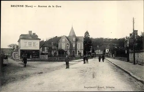 Ak Brionne Eure, Avenue de la Gare