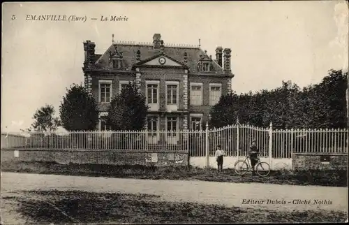 Ak Emanville Eure, Mairie