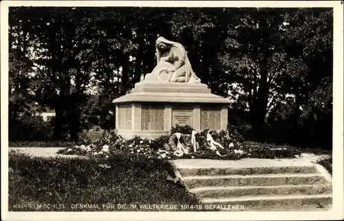 Ak Kappeln an der Schlei, Gefallenendenkmal, I. WK