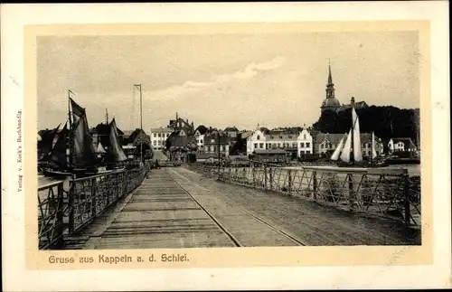 Ak Kappeln an der Schlei, Schleibrücke