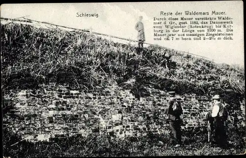 Ak Schleswig an der Schlei, Waldemars Mauer