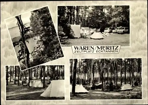Ak Waren an der Müritz, Zeltplatz Ecktannen