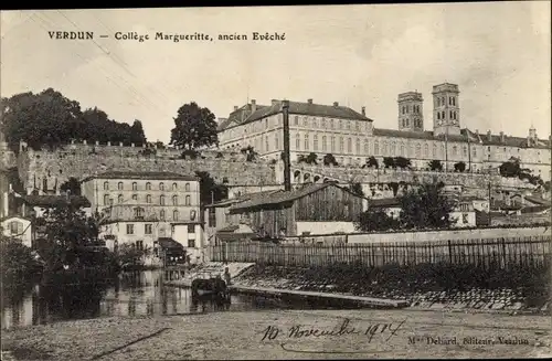 Ak Verdun Meuse, College Margueritte, ancien Eveche