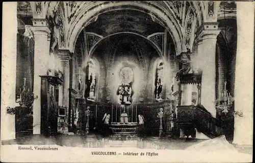 Ak Vaucouleurs Meuse, Interieur de l'Eglise
