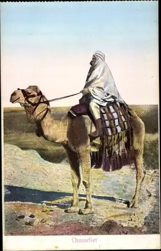 Ak Chamelier, Ägypter auf einem Kamel