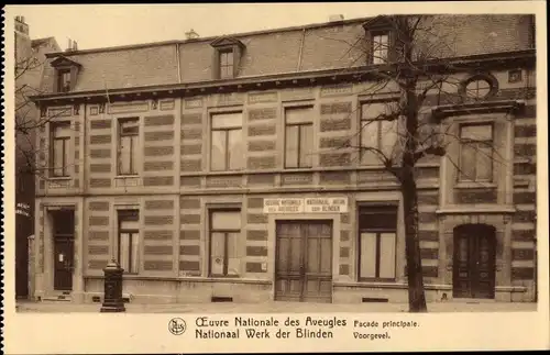 Ak La Plante Namur, Oeuvre Nationale des Aveugles, Rue Saint Martin 24, Facade