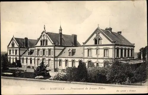 Ak Damville Eure, Pensionat de Jeunes Filles