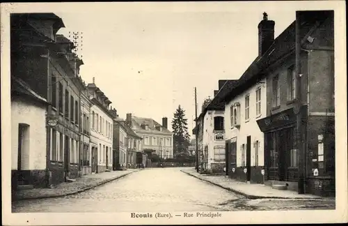 Ak Écouis Eure, Rue Principale