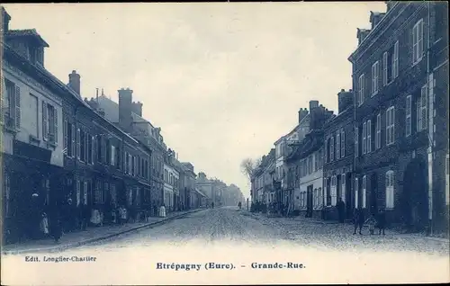 Ak Etrépagny Eure, Grand Rue